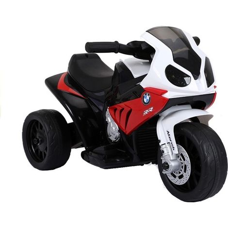 Triciclo elettrico BMW S1000RR per bambini con luci LED rosse (1/5)