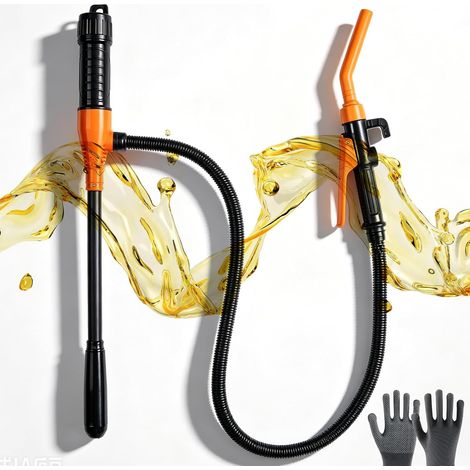 Pompe à essence pour bidon : pompe à essence électrique, pompe à carburant alimentée par batterie, pompe à huile électrique portable 2,4 GPM (9 L/min) pour voiture, moto, pour essence diesel (1/5)