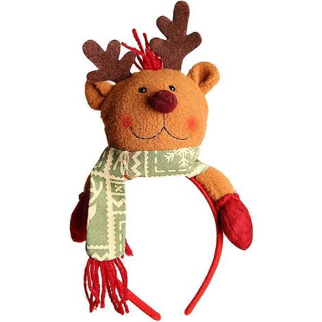 1 coiffe de Noël en forme de cerf, accessoire de déguisement pour le carnaval et les fêtes.-2516CM (1/3)