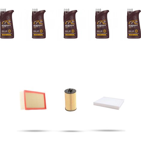Kit tagliando 3 FILTRI e 5L OLIO compatibile con Opel Mokka Mokka X 1.6 85kw Dal 2012 (1/4)