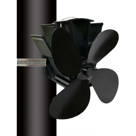 Fireplace Fan 4 Fixed Blades for Smoke Evacuation (1/4)