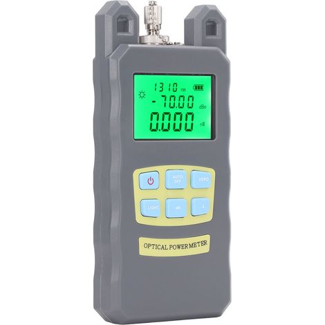 Kit outils fibre optique avec métier puissance optique, adaptateur, cliveuse, pince, dénudeur, outil d'assemblage et de terminaison (1/5)