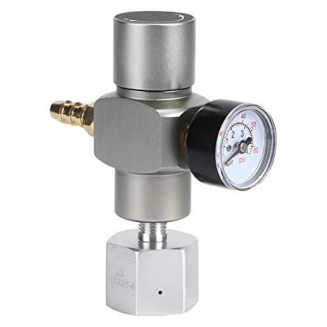 Mini Régulateur de Gaz CO2 2 en 1 Manomètre de Soude avec Adaptateur 3/8 vers TR21.4 Raccord de Contrôle pour Conteneur de Bière Keg Wine Soda Making Régulateur de Dioxyde de (1/5)