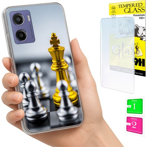 Funda para Motorola Moto E15 / Moto G05 con cubierta trasera y cristal 9H. (1/5)