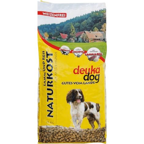 Deuka Dog Naturkost 15 kg Hundefutter Lamm und Reis Anschlussfutter Glutenfrei