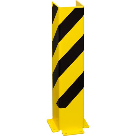 Moravia Anfahrschutz U-Profil schwarz/gelb 800 x 160 x 6 mm zum Aufdübeln (1/3)