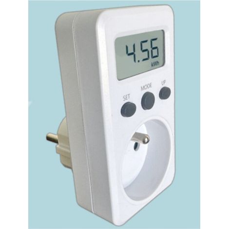 Zenitech controlador de consumo eléctrico blanco 9,4 cm