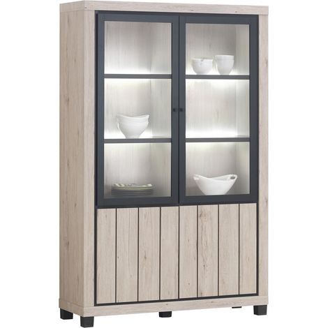 Vaisselier/argentier contemporain chêne clair Dorine