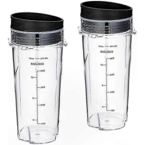 Lot de 2 gobelets de 473 ml avec couvercles pour bolus de tisanes personnels compacts (1/5)