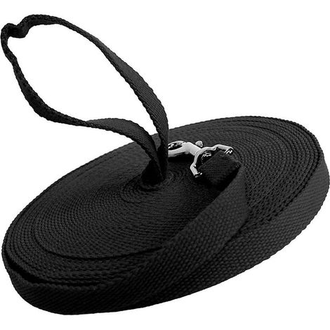 Laisse D'entraînement Pour Chien - 30 Pieds - Nylon - 16 mm De Largeur - Pour Rappel Et Dressage En Extérieur - 1 Pièce (1/5)