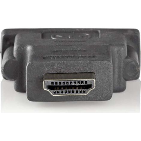 Nedis hdmi adapter hdmi stecker dvi d 241 pin buchse vergoldet gerade abs anthrazit 1 stuck box (1/5)