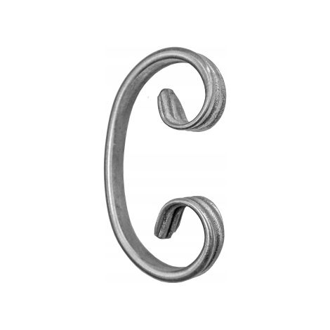Elemento a spirale C elementi forgiati 10.091 12X6 H80XL50