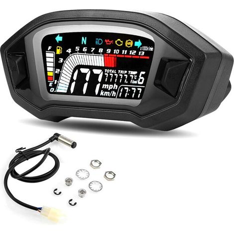 Tacómetro digital impermeable para motocicleta Honda GROM 2013-2019 y CRF250 Rally 2017-2019.