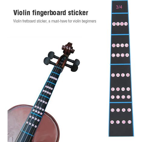 5 autocollants repères pour violon 4/4, aide au placement des doigts sans frette, lot de 5 étiquettes (1/3)