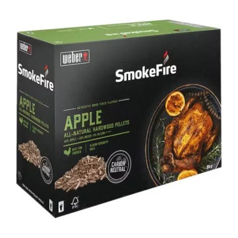 Pellet di Legno di Melo FSC da 8 kg Adatto per Barbecue a Pellet (1/5)
