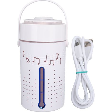 Enceinte Bluetooth avec humidificateur intégré, 1000ml, USB, ultrasonique, pour grandes pièces, musique et humidification simultanées. (1/5)