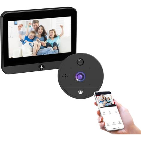 Spioncino Digitale Smart Telecamera Porta Video Campanello WIFI Remoto App Tuya (1/5)