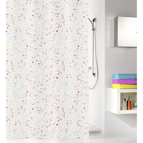 Kleine Wolke Duschvorhang Confetti multicolor 180 x 200 cm Duschvorhang