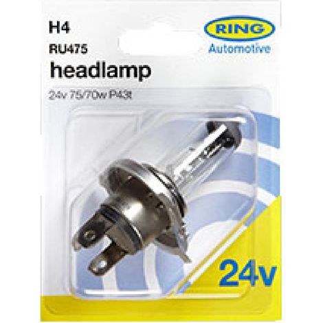 1 AMPOULE H4 24V 75/70W P43T (BLISTER) RING