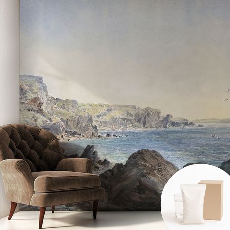 Carta Da Parati Con Design Moderno - Per Rinnovamento Rapido - Non-Woven - Per Interni Moderni Una costa tranquilla 250x250 cm (1/5)