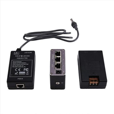 Injecteur/séparateur PoE mini 24 V CC, puissance de sortie max. 65 W, débit 10/100/1000 Mbps. (1/5)