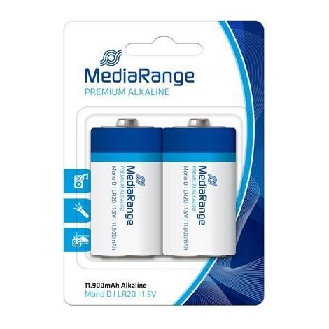 MEDIARANGE Batterie Alcaline Premium D/LR20 MRBAT109