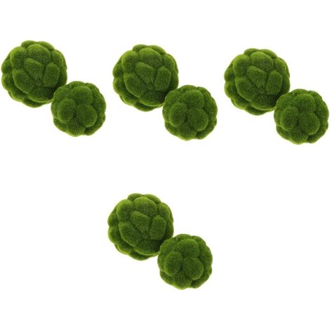 8 Pièces de Mousse Artificielles de Décorations Topiaires Mousse pour Mariage Jardin et Intérieur (1/5)
