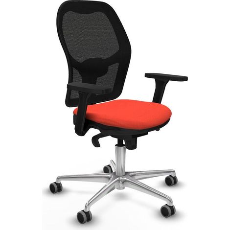 Piqueras y Crespo Sedia ergonomica arancione scuro per ufficio