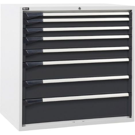 PROVOST - Armoire métallique Master semi-pro - 8 tiroirs en acier gris