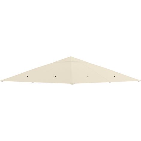 Ersatzdach für Gartenpavillon, 180 g/m² Polyester, 3 x 3 m, cremefarben (1/5)
