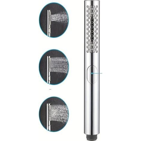 Pommeau de che Monobloc à 3 Fonctions – chette à Main avec Barre Universelle et Débit Puissant (1/4)