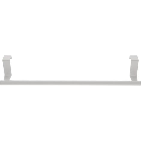 Barre porte-serviettes UKCOCO en acier inoxydable 35,5 cm (14 pouces) avec support à crochet pour porte de placard, salle de bain et cuisine (1/5)