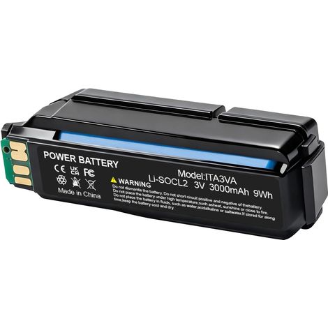 Batterie de rechange BATLI38 BATLI28 compatible avec 3 V 6,0 Ah Li-MnO2 pour systèmes d'alarme et capteurs sans fil (1/5)