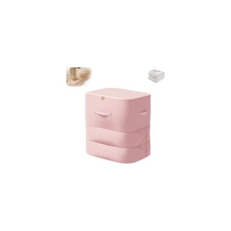 Sac de rangement auto-compressant peu encombrant, , sac de rangement à compression de couette, sac de rangement pour vêtements, 544260 cm, rose