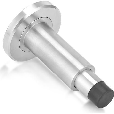 Türstopper aus Edelstahl 304, verstellbar, extra lang, aus Gummi, Türgriffschutz, zur Wandmontage