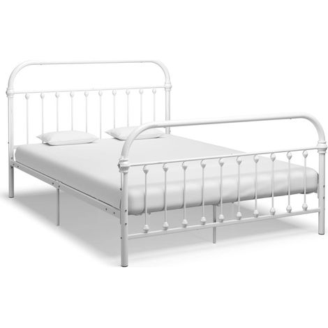 Lit Blanc Métal 160x200 Maliva (1/5)