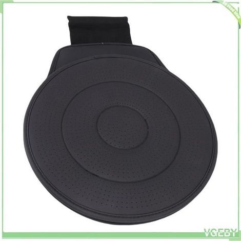 VGEBY Coussin de voiture rotatif Coussin de voiture pivotant à 360 degrés, antidérapant, souple, parapharmacie froid Gris Noir (1/5)
