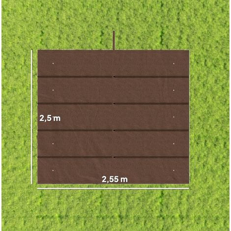 Telo di ricambio retrattile per pergola 3 x 3 m, poliestere 180 g/m², caffè HAVRYA (1/2)