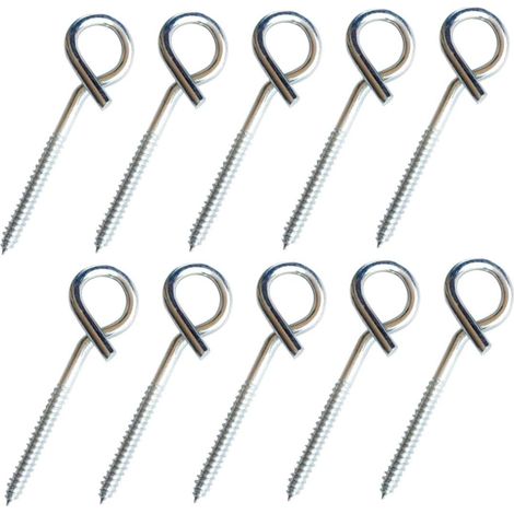 10 crochets plafond inox pour rangement et décoration (1/5)