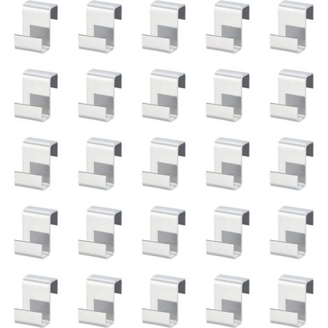Ahlsen 100 Stück Z-Clips, Edelstahl-Gewächshauszubehör, wetterfeste Gewächshaus-Clips zur Befestigung von Aluminium-Gewächshausplatten