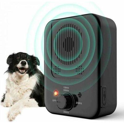 Dispositif étanche à ultrasons automatique anti-aboiement pour chien, dispositif anti-aboiement à ultrasons, adapté aux petits et grands chiens (1/4)