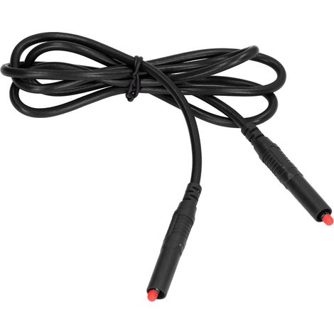 Connectique Banane Mâle-Mâle 4mm, Câble de Test à Souder Noir, Fiche de Liaison J.70020 pour Mesure Électronique (1/5)