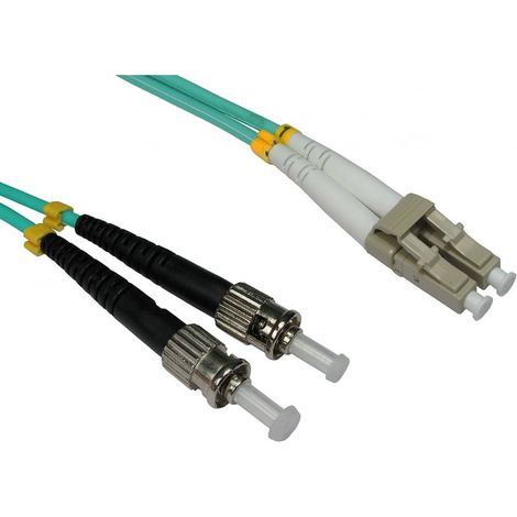 Câble fibre optique RS PRO 1m Avec connecteur / ST, Multi-mode, 2 fibres, LSZH ( Prix pour 1 )