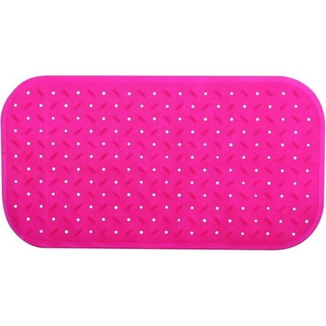 tapis Fond de baignoire antidérapant Caoutchouc CLASS 36x65cm Rose Fuschia MSV