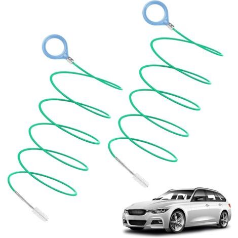 Lot de 2 outils de nettoyage de drain de puits de lumière, brosse flexible de 3 m et 5 m de long, adaptée aux tuyaux d'alimentation en eau, brosse de nettoyage (1/5)