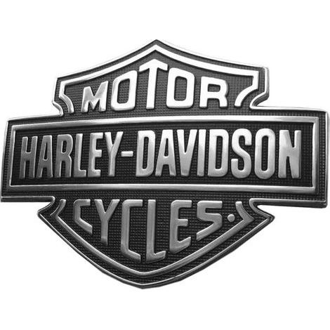 Set mit 2 3D Harley Davidson Emblemen für Motorradtank, Heckfender, Auto-Seitenkofferraum und Metallplaketten