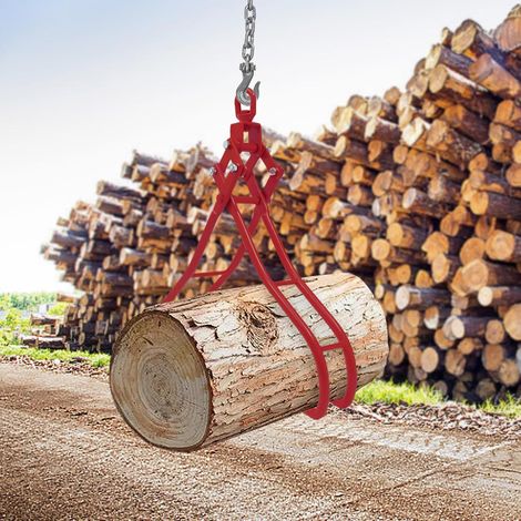 Pince de levage forestière à quatre griffes de 36 pouces, pince à bois, pince à grumes pivotante en acier, charge 2T / 4409 LB, pour tracteur, chariot de plage, camion, chariot élévateur à fourche (1/5)