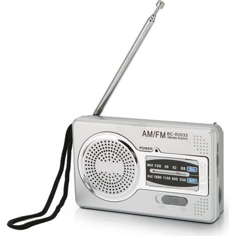 Radio portable, radio transistor AM FM avec réception longue portée, radio avec haut-parleur et prise casque (1/4)