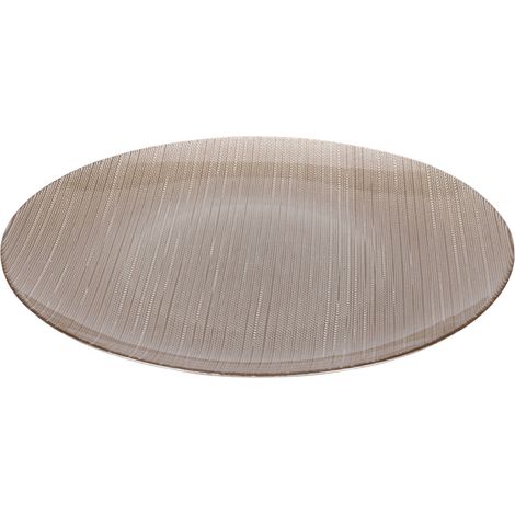 Flacher Teller aus Glas KARNEOL, Ø 32 cm