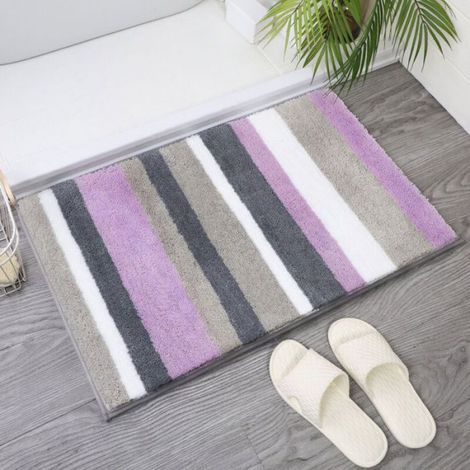 Tapis de Bain Antidérapant Lavable en Machine,Tapis de Douche Ultra Doux Absorbant épaissi Decoration Salle de Bain Odipie (1/4)